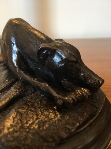 Greyhound laying figurine - laying,