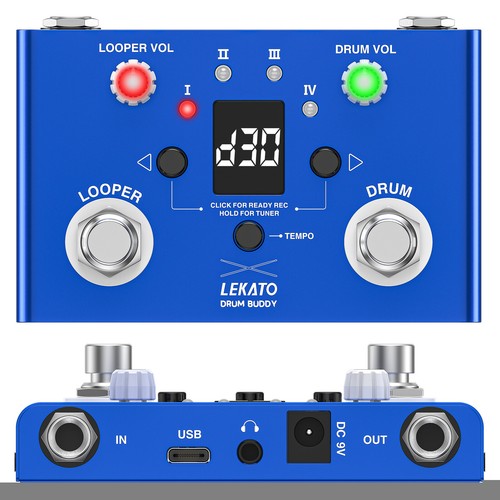 Lekato drum looper tuner - +,