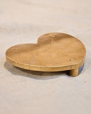Heart Shaped Brass Trivet