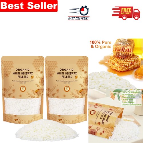 906g organic white beeswax - 906g,