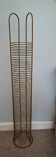 Vintage metal storage tower - vintage, cd