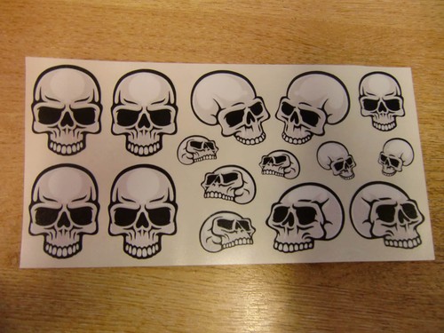 Skull sticker decal - skull, set