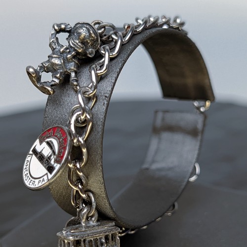 Vintage sterling rhythm link - rhythm,
