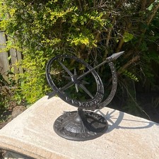 Sundial Garden Ornament Armillary Sphere Outdoor Rustic Antique Style Decoration