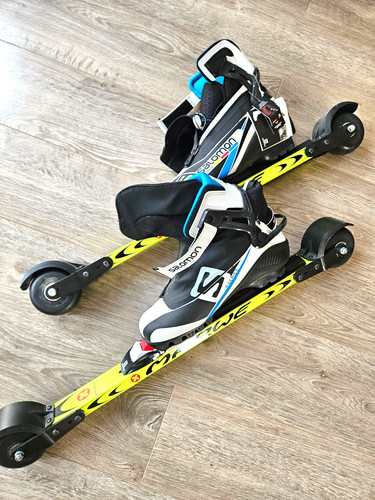 Bnwt marwe rollerskis with - rollerskis,