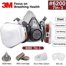 3M 6200 7 in 1 Mask Gas-Proof Half Face Mask Series Combination Matched 