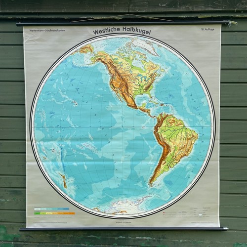 Vintage school map - , western