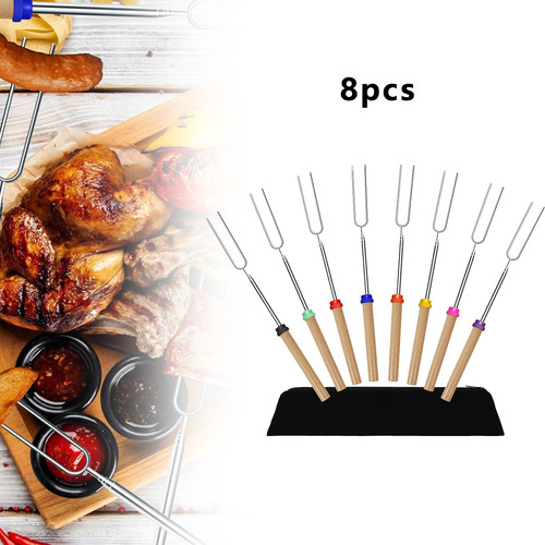 8pcs set marshmallow toasting - marshmallow,