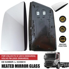 Door Heated Main Wing Mirror Glass Left Passenger Side for Volvo FM/FH IV 2012on