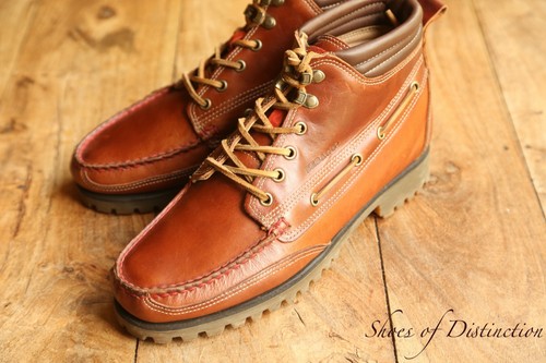 Sebago tan brown leather boots - sebago,