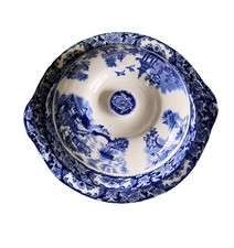 Swinnertons Olde Alton Ware Blue Pagoda Tureen with Lid Antique VGC  1920s