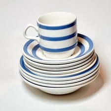 10x Vintage Irish Cornishware