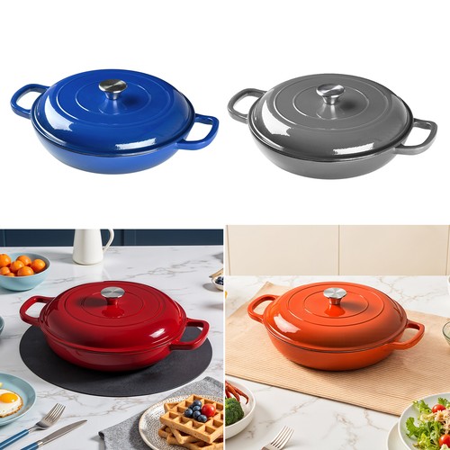 Enameled casserole dish pot - dish,