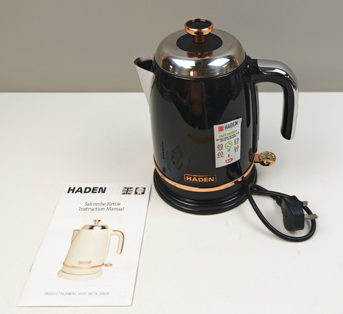 Haden salcombe black kettle - black,