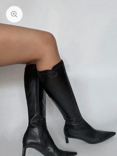 Vintage chanel knee high boots - chanel, knee-high