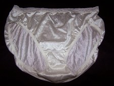 Hanes Cream High Leg Shiny