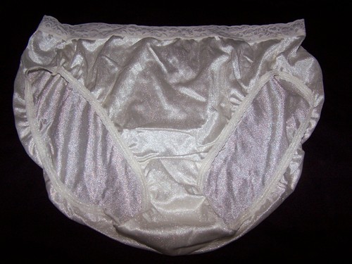 Hanes cream high leg shiny - high,