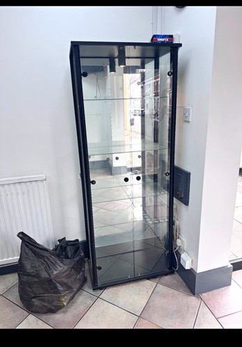 Merchandising glass door - glass,