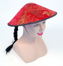 Chinese Red Coolie Hat Chinese