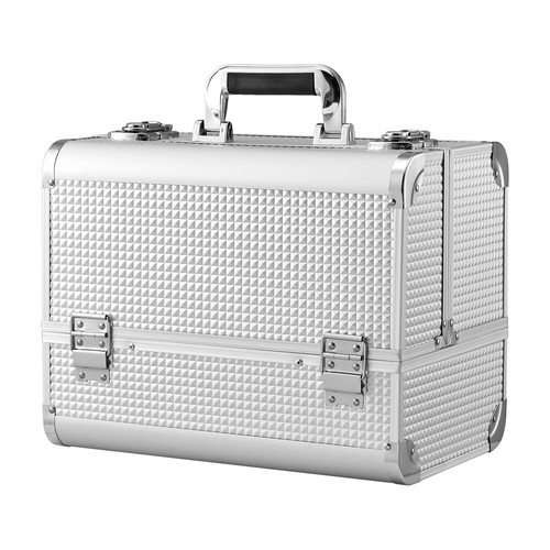 Aluminum cosmetic makeup train - aluminum,