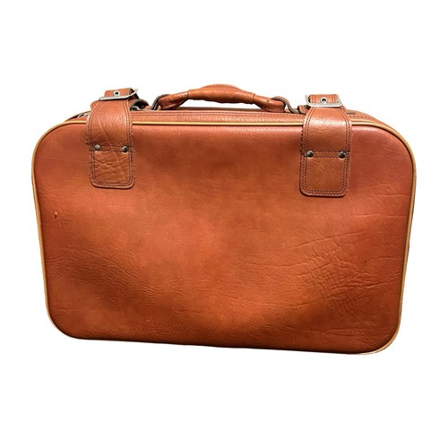 Vintage brown faux leather - brown,