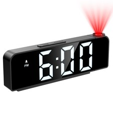 JXTZ Projection Alarm Clock Alarm Clocks with Projection on Ceiling with 7.9"...