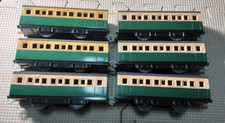 Tomy Thomas & Friends Series 6 Green Passenger Express Coaches Cars Lot Bulk