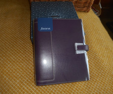 Filofax A5 Holborn Purple Organiser, Leather Planner - New/ Boxed With Inserts