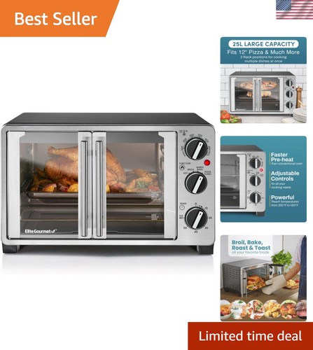 Double french door oven - double, 25l
