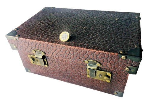 Wooden box wood missing key - wood,