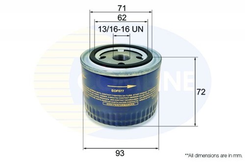 Engine oil filter - oil, for