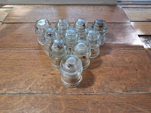 Antique glass hemingray - glass, 17