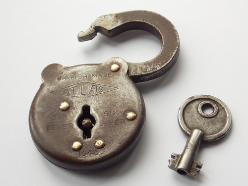 Vintage atlas padlock key - atlas,