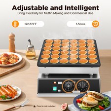 1000 W Electric Pancake Maker Commercial Waffle Machine 110v Stainless Steel