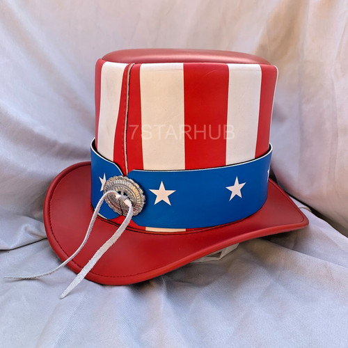 Handmade leather usa flag - handmade,