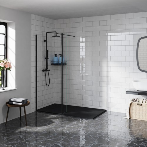 Wet room black - wet, screen