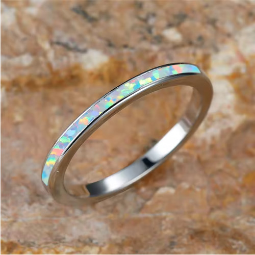 Sterling silver white - white, fire