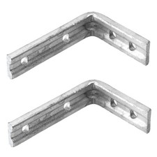 Heavy Duty Shelf Brackets Fluted Angled Galvanised Steel Shelving Rack Support