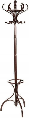 Costway brown wooden coat and - costway,