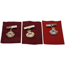 WW2 Ulster Savings 10, 15 & 20 Year Service Badges, Home Front. Vintage