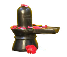 4'' Black Marble Shiva Lingam