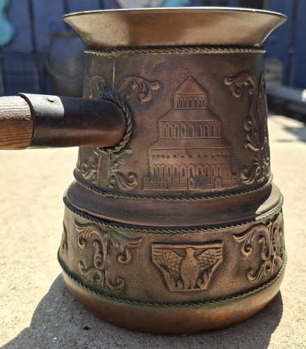 Vintage armenian copper coffee - vintage,