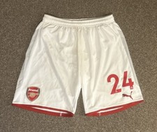Hector Bellerin Matchworn/Issued Arsenal FC 2017/18 Home Kit Shorts, Medium, VGC