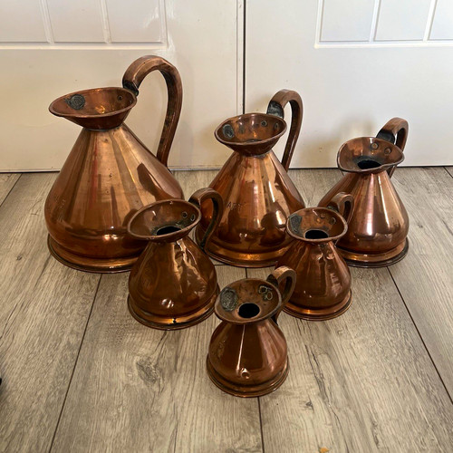 Copper arts crafts style jug - arts,