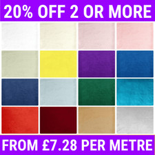 Plush Plain Velvet Upholstery