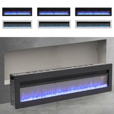 60" Electric Fire Stove Media