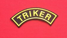 TRIKE TRIKER BIKER MOTORCYCLE CHOPPER BIKE BADGE IRON SEW ON ARM VEST PATCH