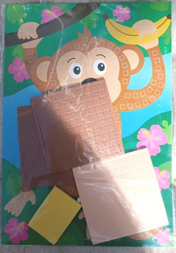 Monkey mosaic sticker - mosaic, a5