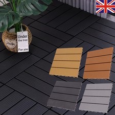 11x Decking Tiles Garden Patio