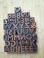 Vintage WOODEN Letterpress